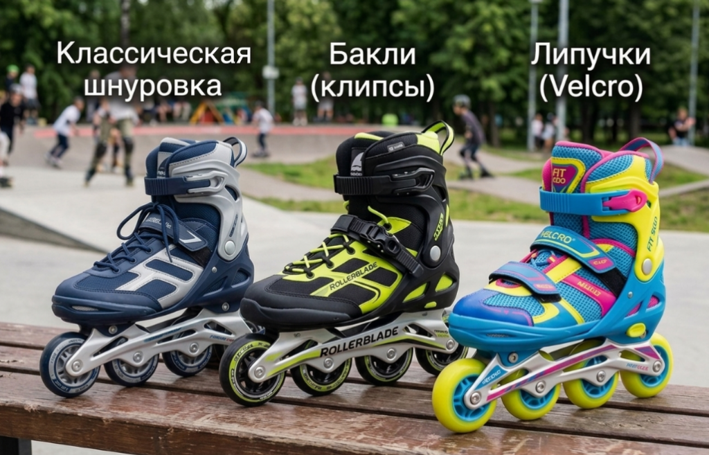 Виды шнуровок роликовых коньков