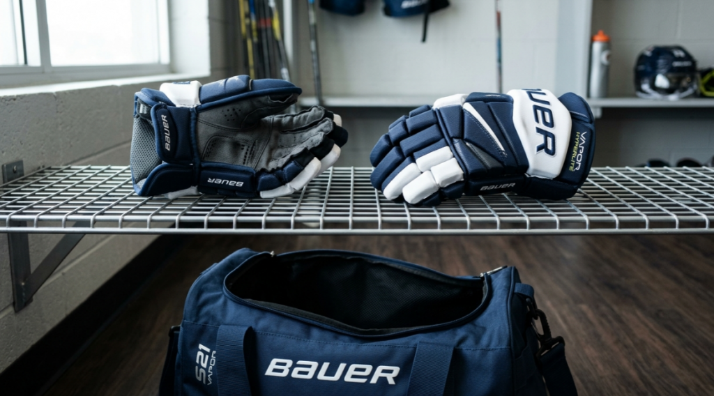 Уход за крагами BAUER: естественная сушка